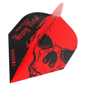 Harrows Prime - N06 - Ryan 'Heavy Metal' Searle - Dart Flights - Red & Black