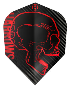 Harrows Rage - No6 - Dart Flights - Red