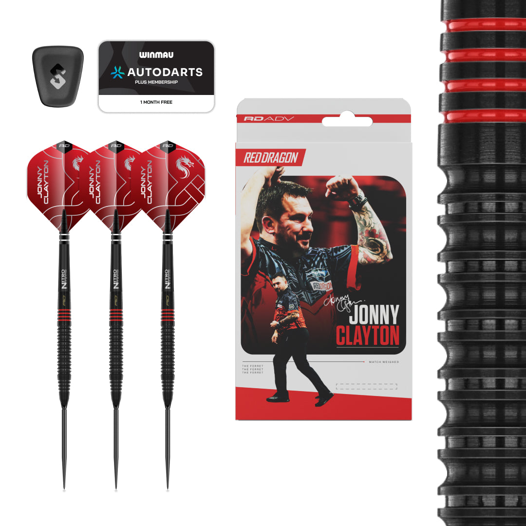 Red Dragon Jonny Clayton RD-ADV 90% Tungsten Switch Point Darts - 21g 22g 23g