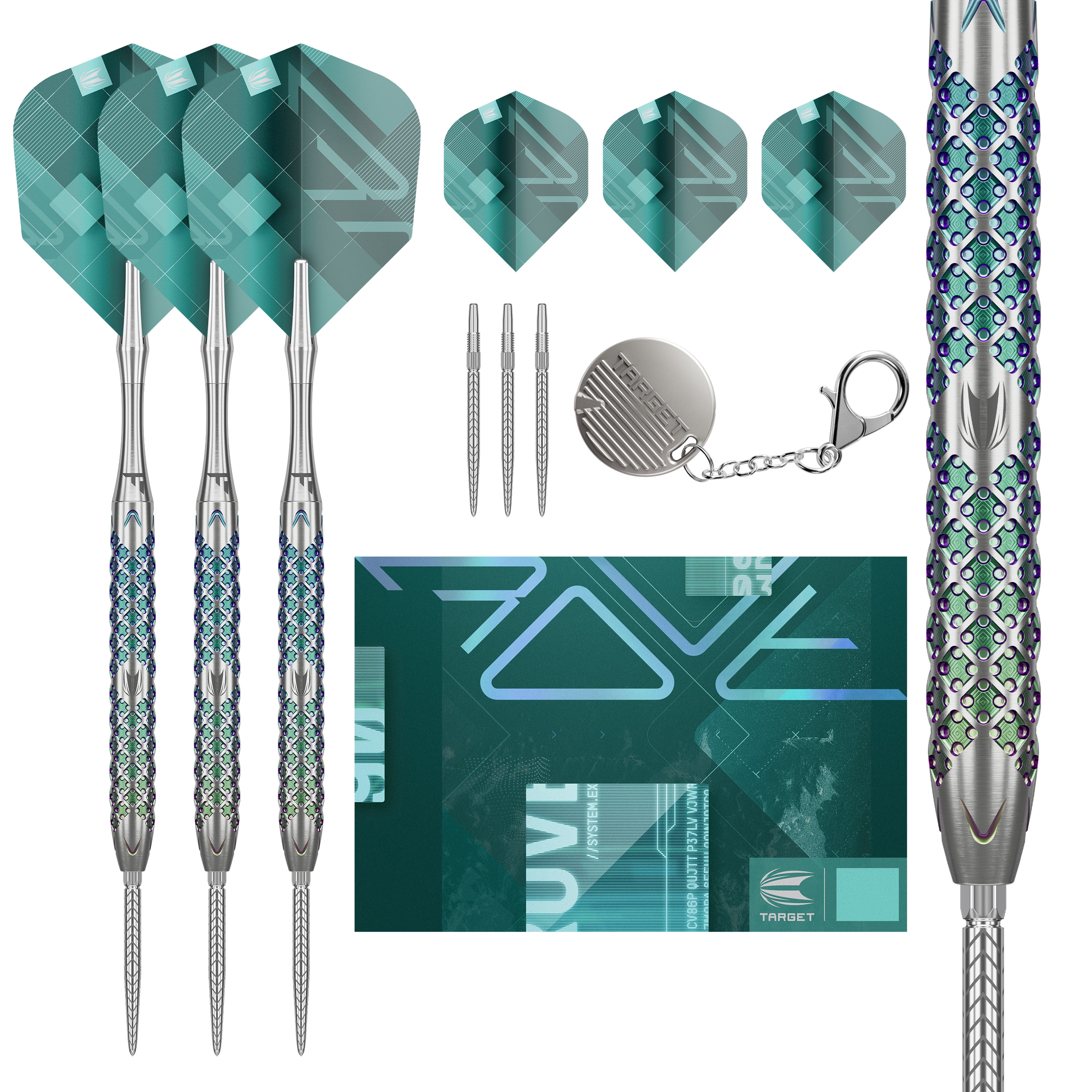 Target ROVE 01 Steel Tip Darts Set 2024 - 90% Tungsten - 22g 23g 24g