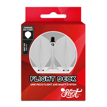 SHOT DARTS - FLIGHT DECK - ONE PIECE DART FLIGHT AND SHAFT SYSTEM - CLEAR