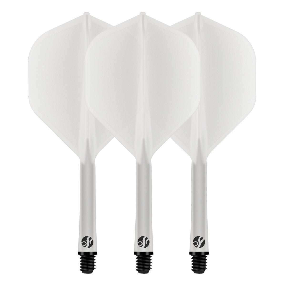 SHOT DARTS - FLIGHT DECK - ONE PIECE DART FLIGHT AND SHAFT SYSTEM - CLEAR