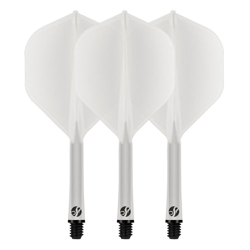 SHOT DARTS - FLIGHT DECK - ONE PIECE DART FLIGHT AND SHAFT SYSTEM - CLEAR
