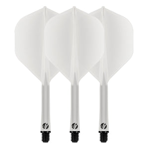 SHOT DARTS - FLIGHT DECK - ONE PIECE DART FLIGHT AND SHAFT SYSTEM - CLEAR