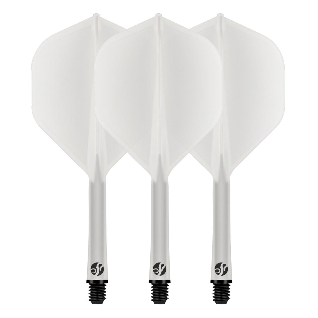 SHOT DARTS - FLIGHT DECK - ONE PIECE DART FLIGHT AND SHAFT SYSTEM - CLEAR