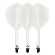 SHOT DARTS - FLIGHT DECK - ONE PIECE DART FLIGHT AND SHAFT SYSTEM - WHITE