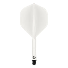 SHOT DARTS - FLIGHT DECK - ONE PIECE DART FLIGHT AND SHAFT SYSTEM - WHITE