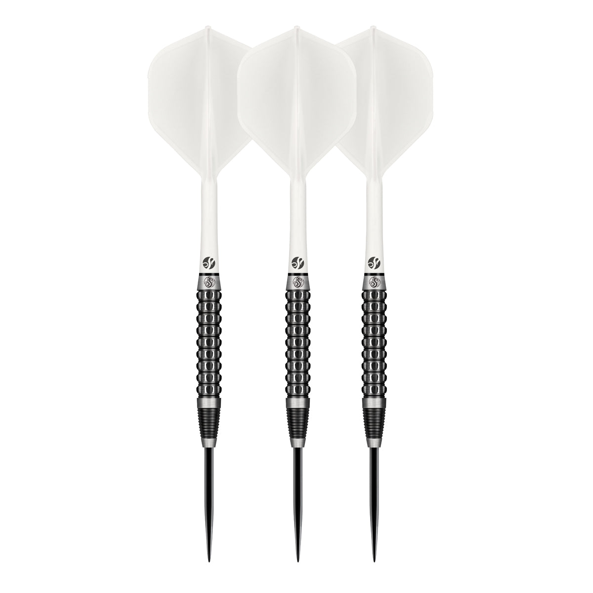 SHOT DARTS - FLIGHT DECK - ONE PIECE DART FLIGHT AND SHAFT SYSTEM - WHITE