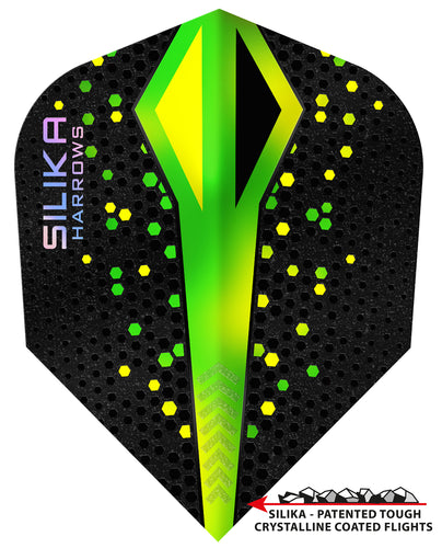 Silika Lumen No2 Standard Aqua/Pink Dart Flights by Harrows