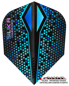 Harrows Silika - Colourshift-X - Tough Crystalline Coating - No6 - Dart Flights - Blue