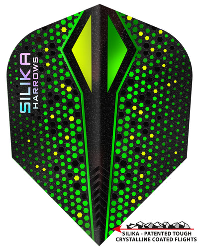 Harrows Silika - Colourshift-X - Tough Crystalline Coating - No6 - Dart Flights - Green