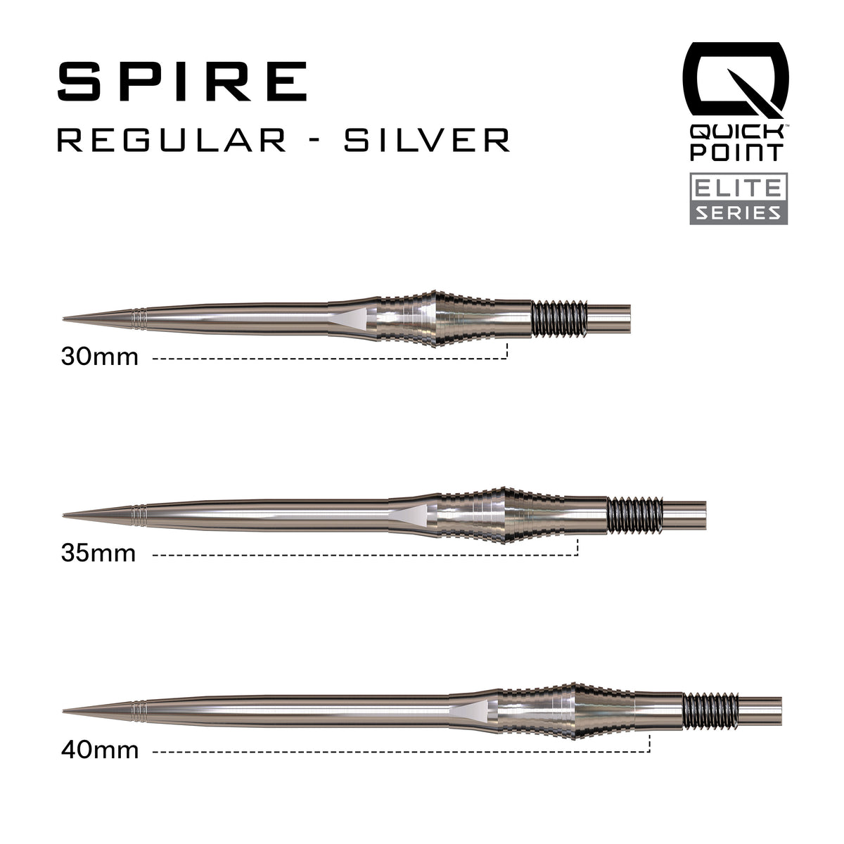 Harrows Spire - Elite Series Quick Point - 30mm 35mm 40mm