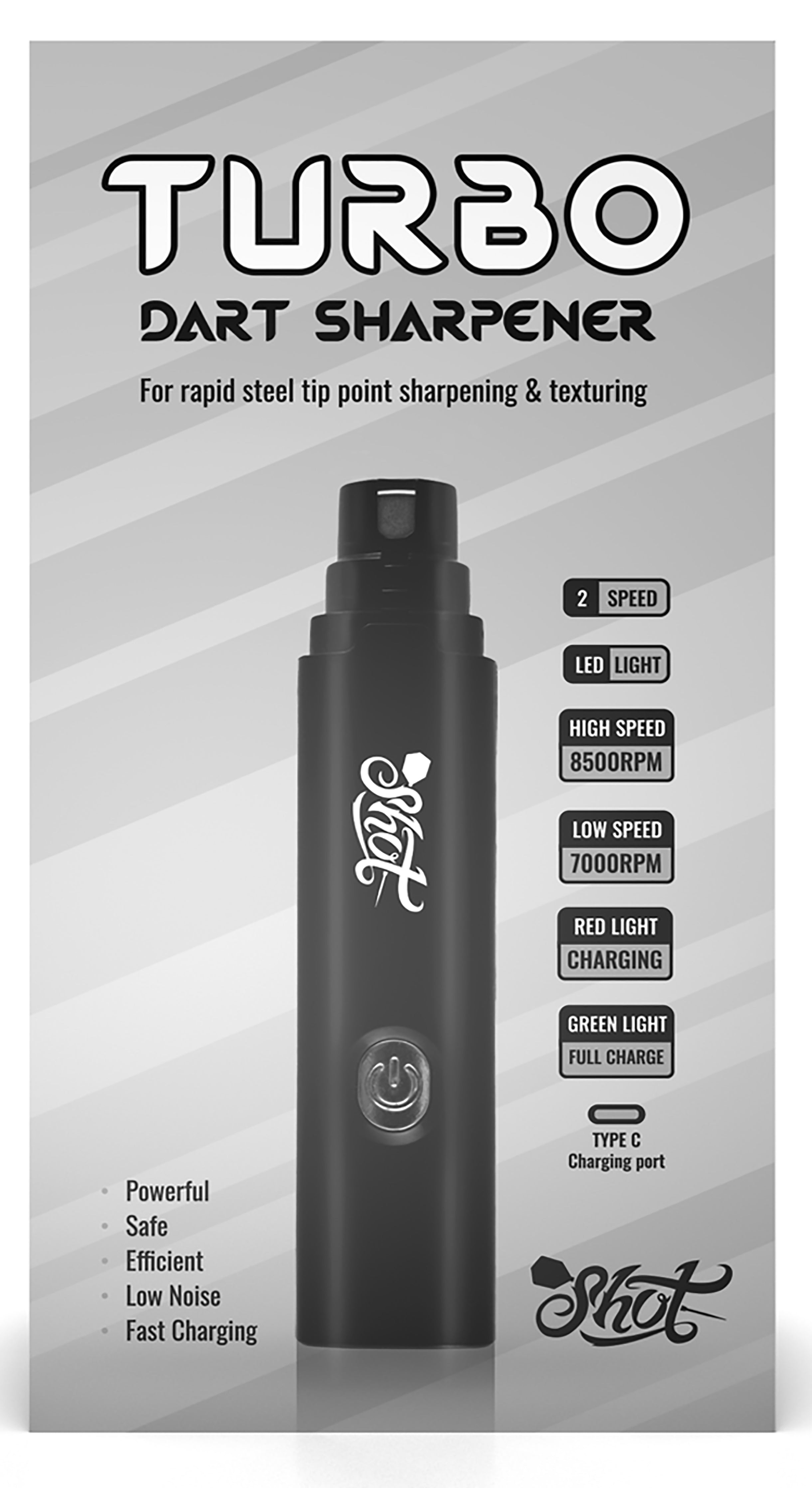 Shot Turbo Dart Sharpener