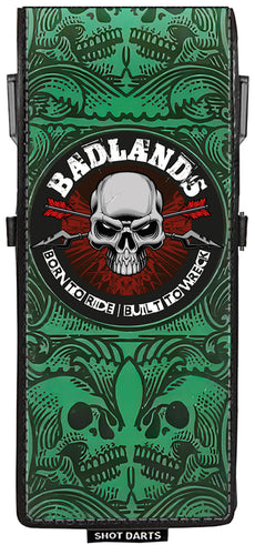 Shot Badlands Inked Dart Wallet - Green