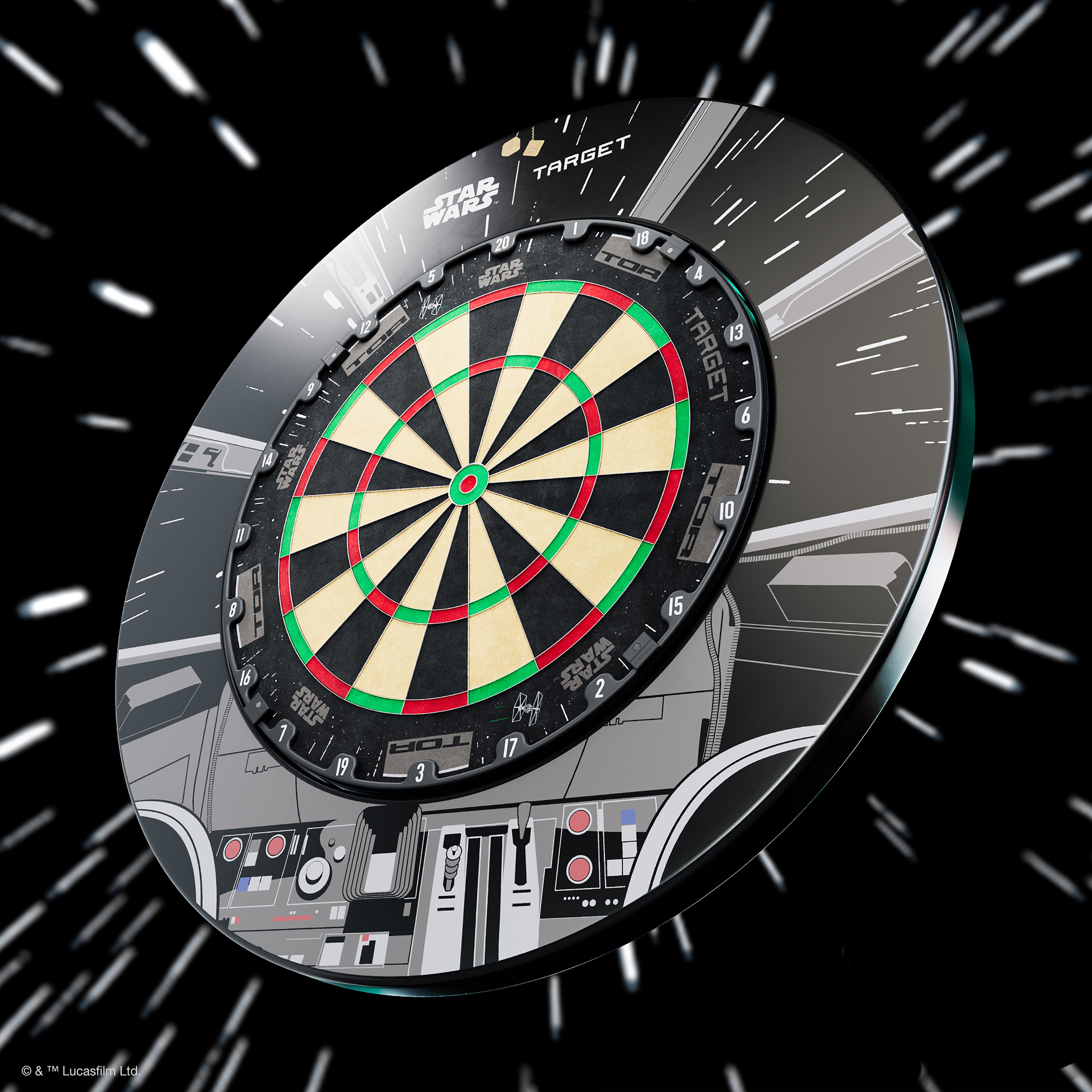 Target Star Wars Millennium Falcon Surround and Dartboard Bundle