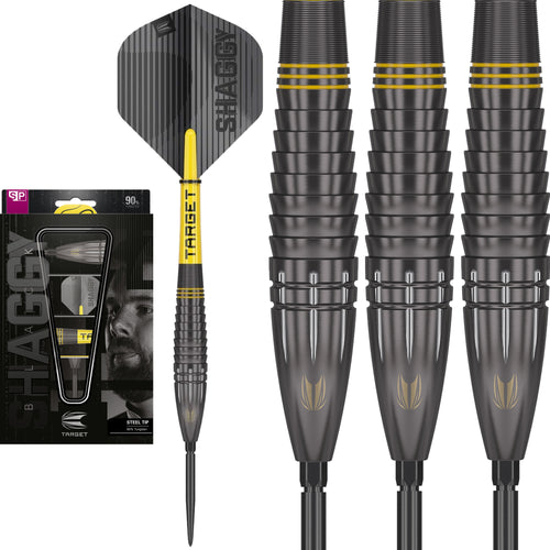 Target - Scott Williams - Swiss Point - 90% Tungsten Darts - Black & Yellow - 23g 25g