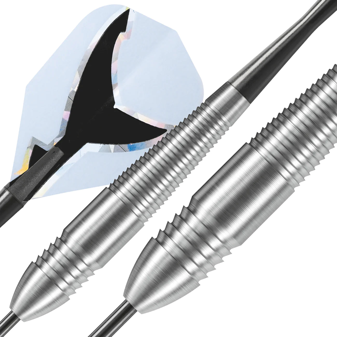 Harrows Silver Shark Tungsten Look Brass Steel Tip Darts - 24g