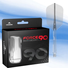 Mission Force 90 - New Moulded Flight & Shaft System - Slim - Clear