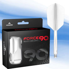 Mission Force 90 - New Moulded Flight & Shaft System - Slim - White