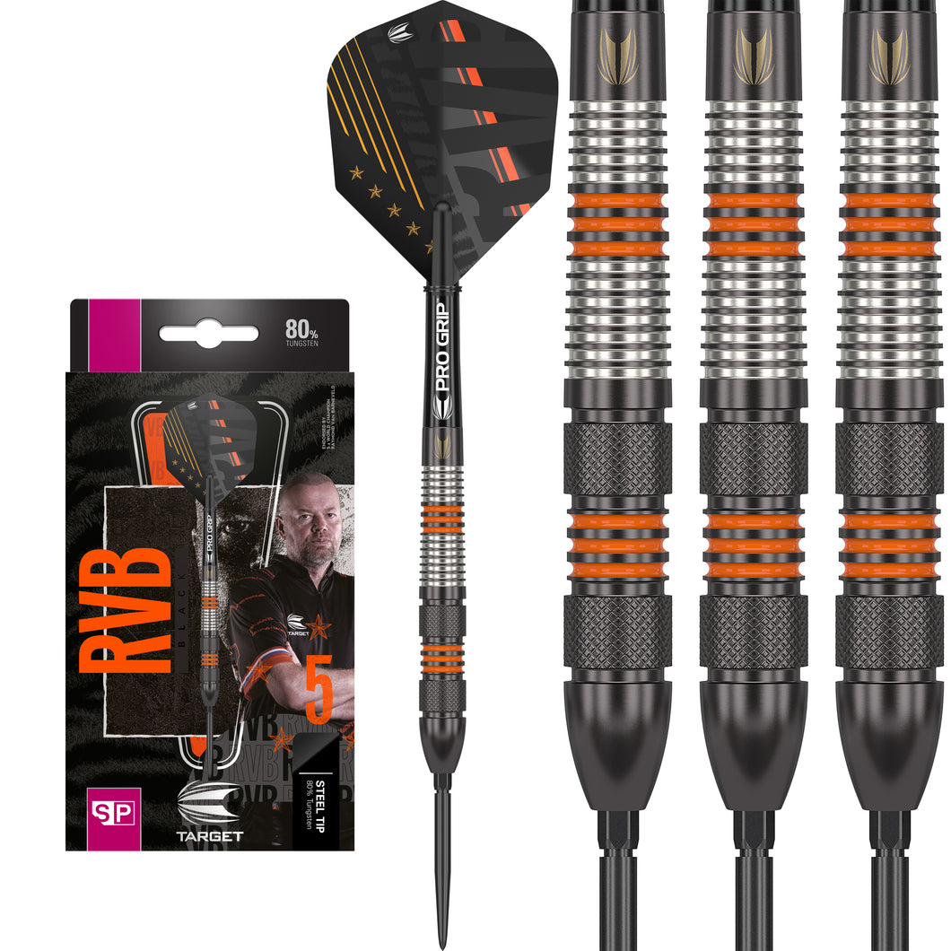 Target Raymond Van Barneveld - RVB - 80% Tungsten - Black - Swiss - 21g 23g 25g