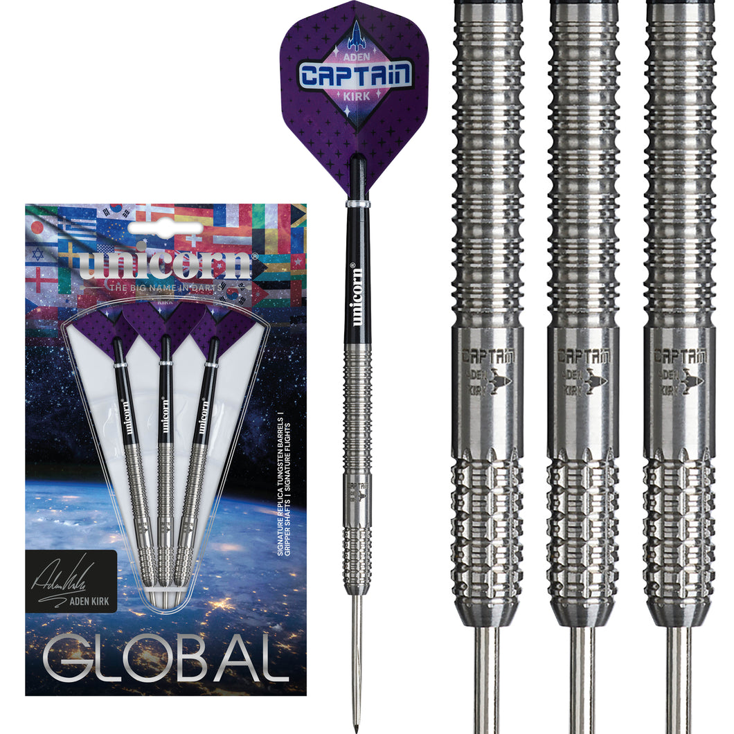 Unicorn Aden 'Captain' Kirk Global - 90% Tungsten Darts - 22g