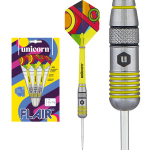 Unicorn Flair - 80% Tungsten Darts - 20g - EXTRA FLIGHTS & STEMS