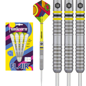 Unicorn Flair - 80% Tungsten Darts - 22g - EXTRA FLIGHTS & STEMS