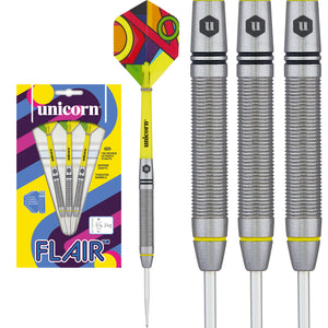 Unicorn Flair - 80% Tungsten Darts - 24g - EXTRA FLIGHTS & STEM