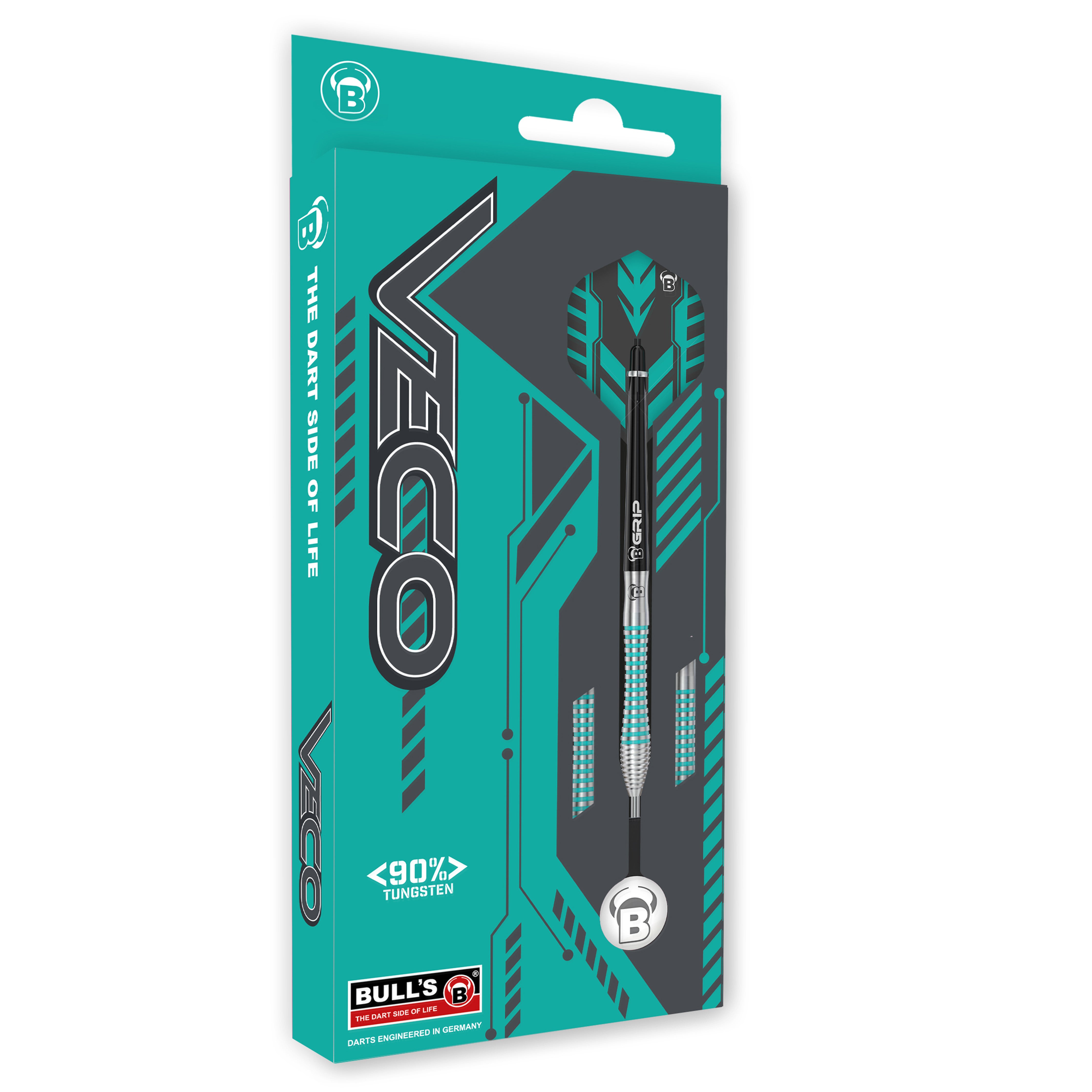 BULL'S Veco V2 Steel Tip Darts - 90% Tungsten - 21g 23g 25g