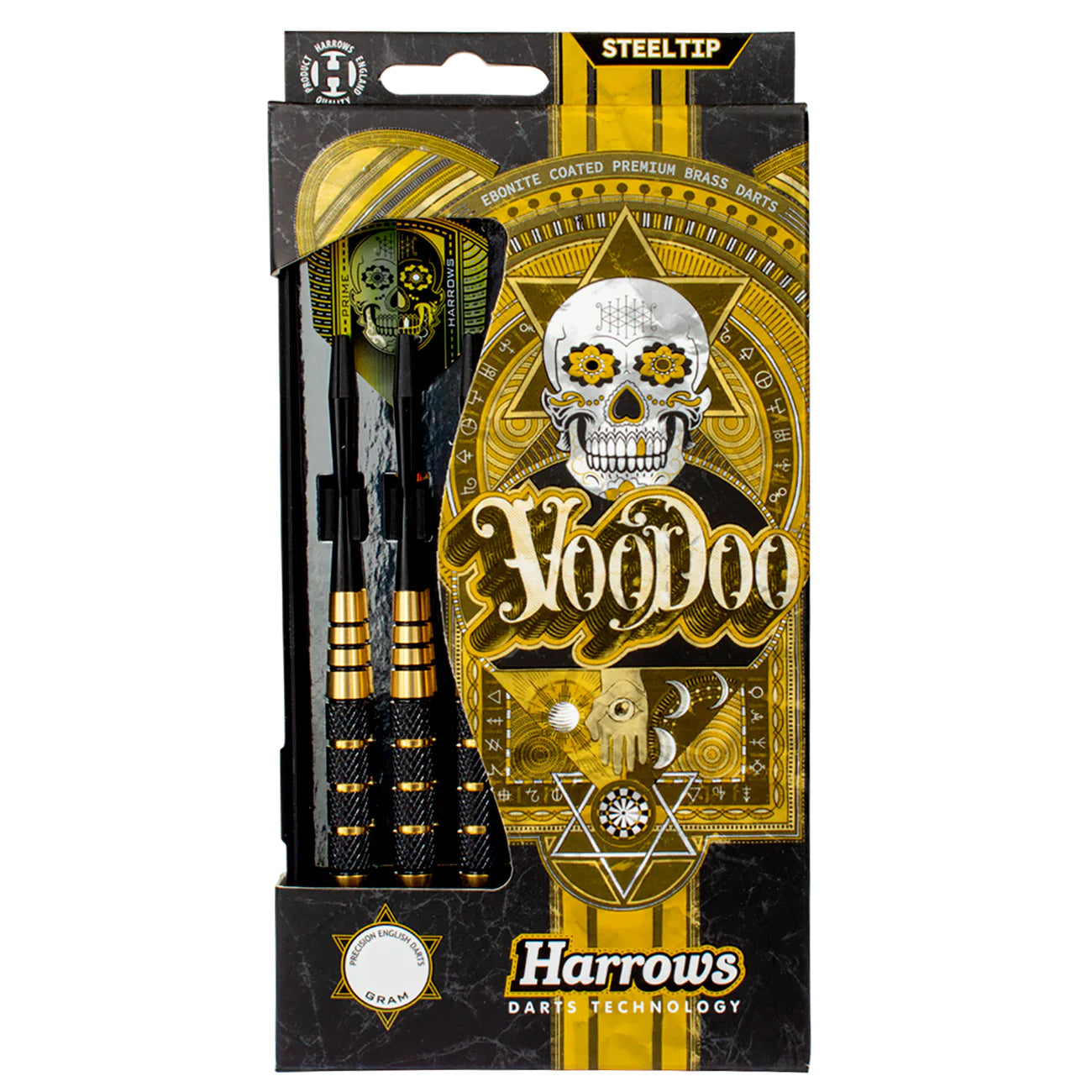 Harrows Voodoo Brass Steel Tip Darts - 25g 27g