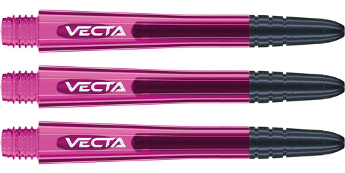 Winmau Vecta Dart Stems - Polycarbonate Base - Aluminium Top - Pink