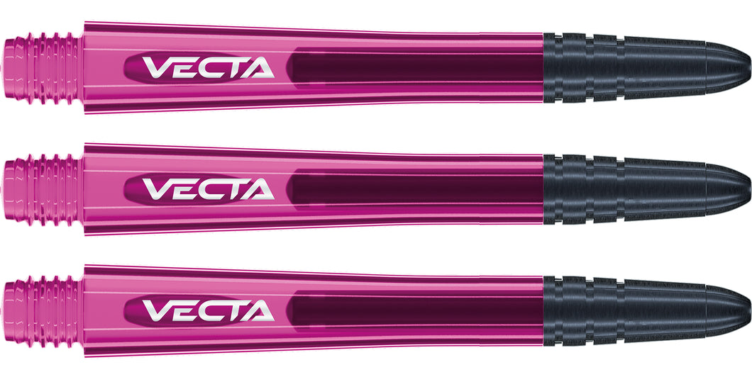 Winmau Vecta Dart Stems - Polycarbonate Base - Aluminium Top - Pink