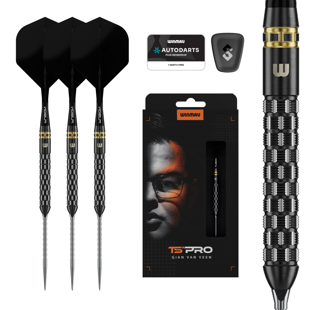 Winmau Gian van Veen - TS-PRO 90% Tungsten - Switch Point Darts - 21g 22g 23g