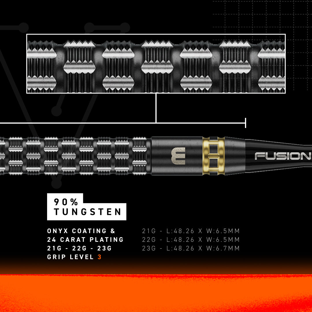 Winmau Gian van Veen - TS-PRO 90% Tungsten - Switch Point Darts - 21g 22g 23g