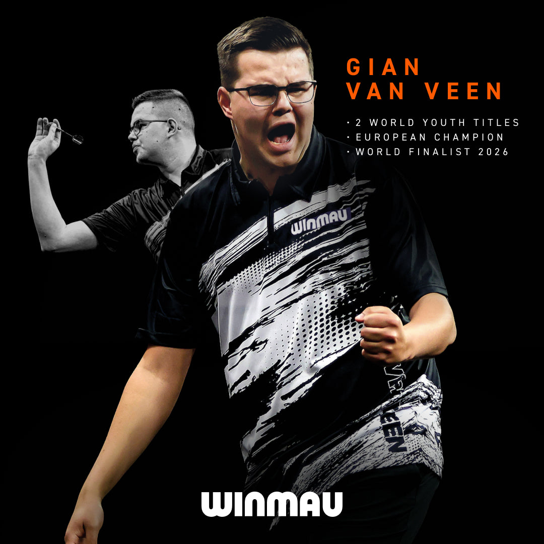 Winmau Gian van Veen - TS-PRO 90% Tungsten - Switch Point Darts - 21g 22g 23g