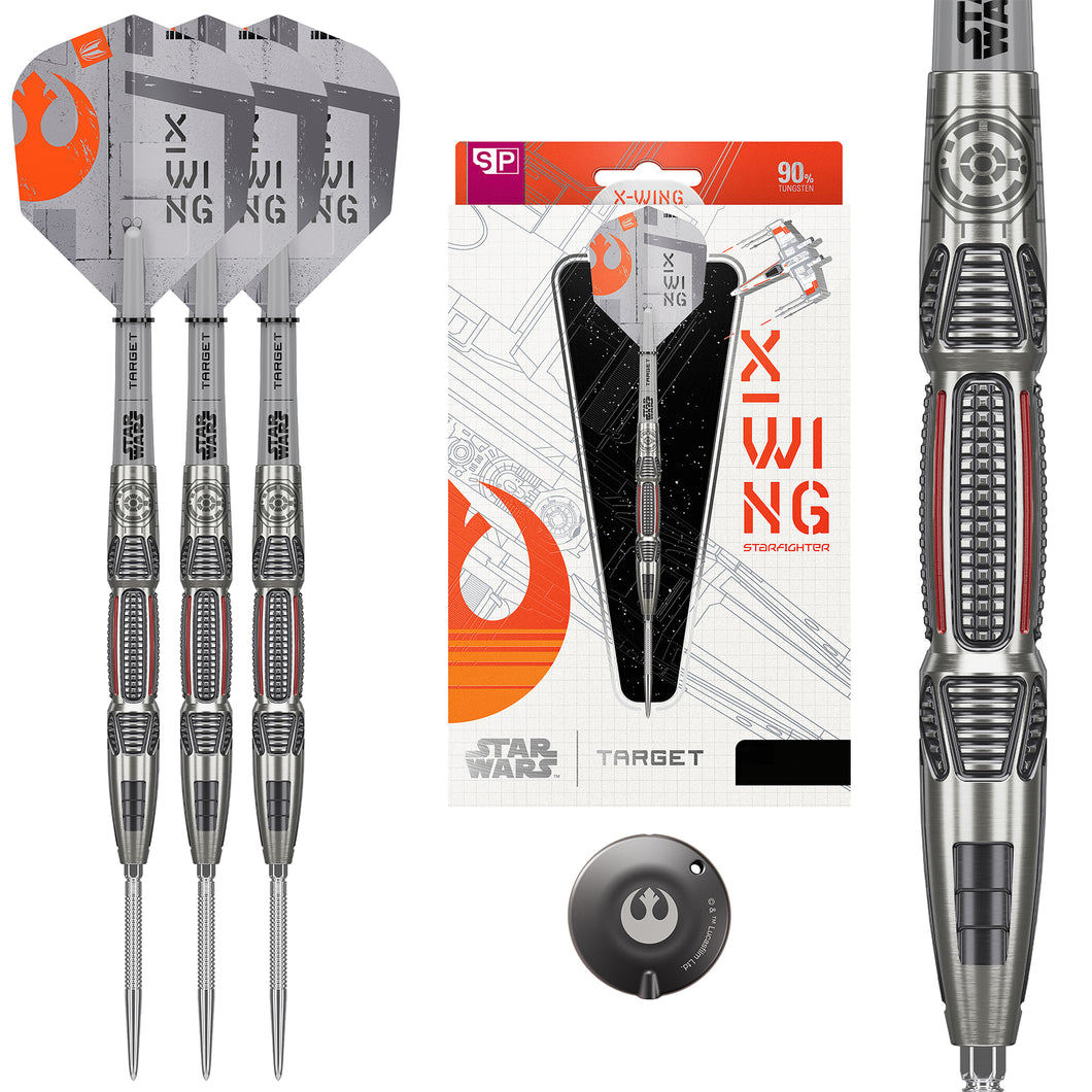 Target Star Wars X-WING - 90% Tungsten - SP - Steel Tip Darts - 22g 24g 26g