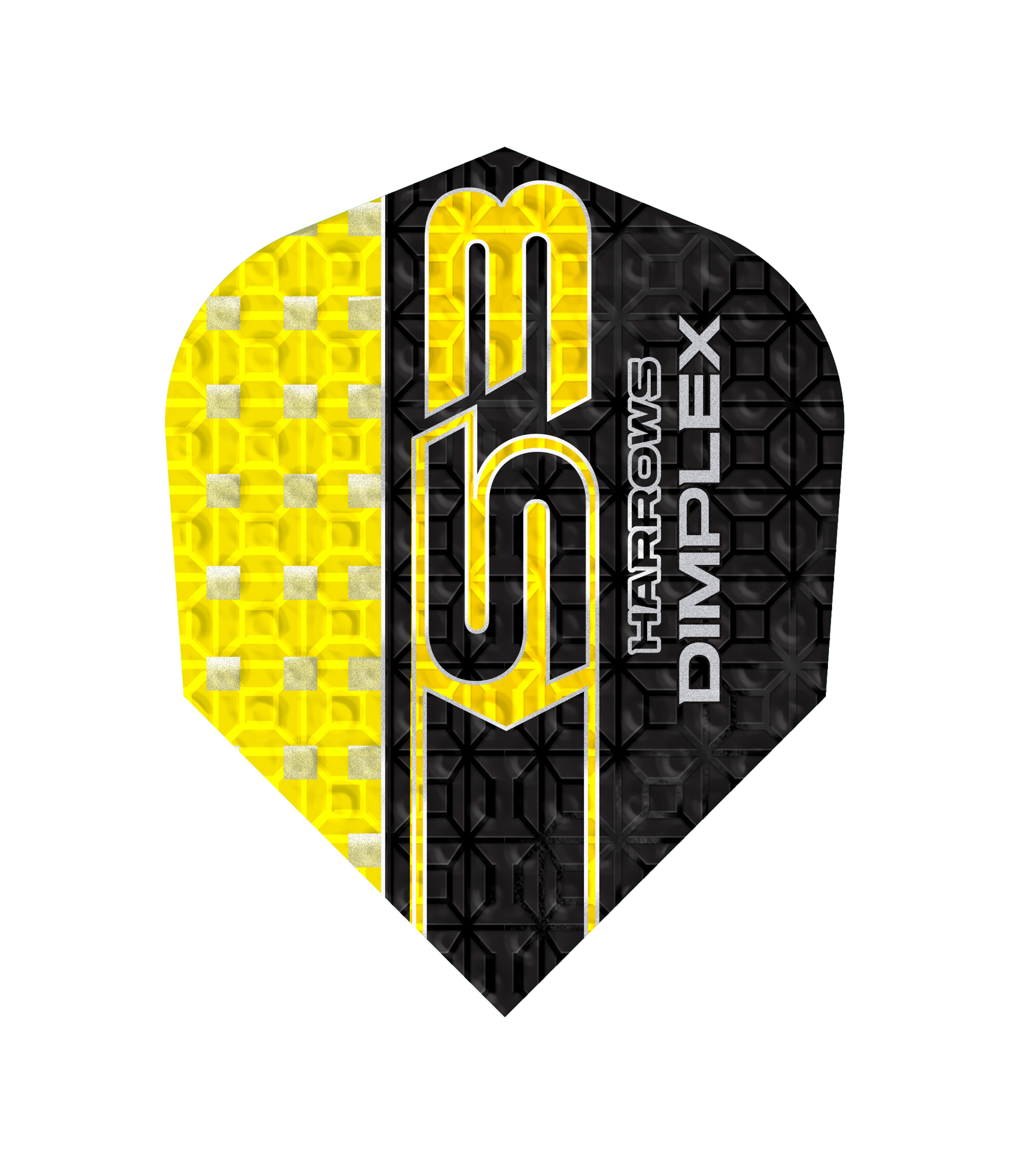 Harrows Dimplex S3 Dart Flights - Yellow