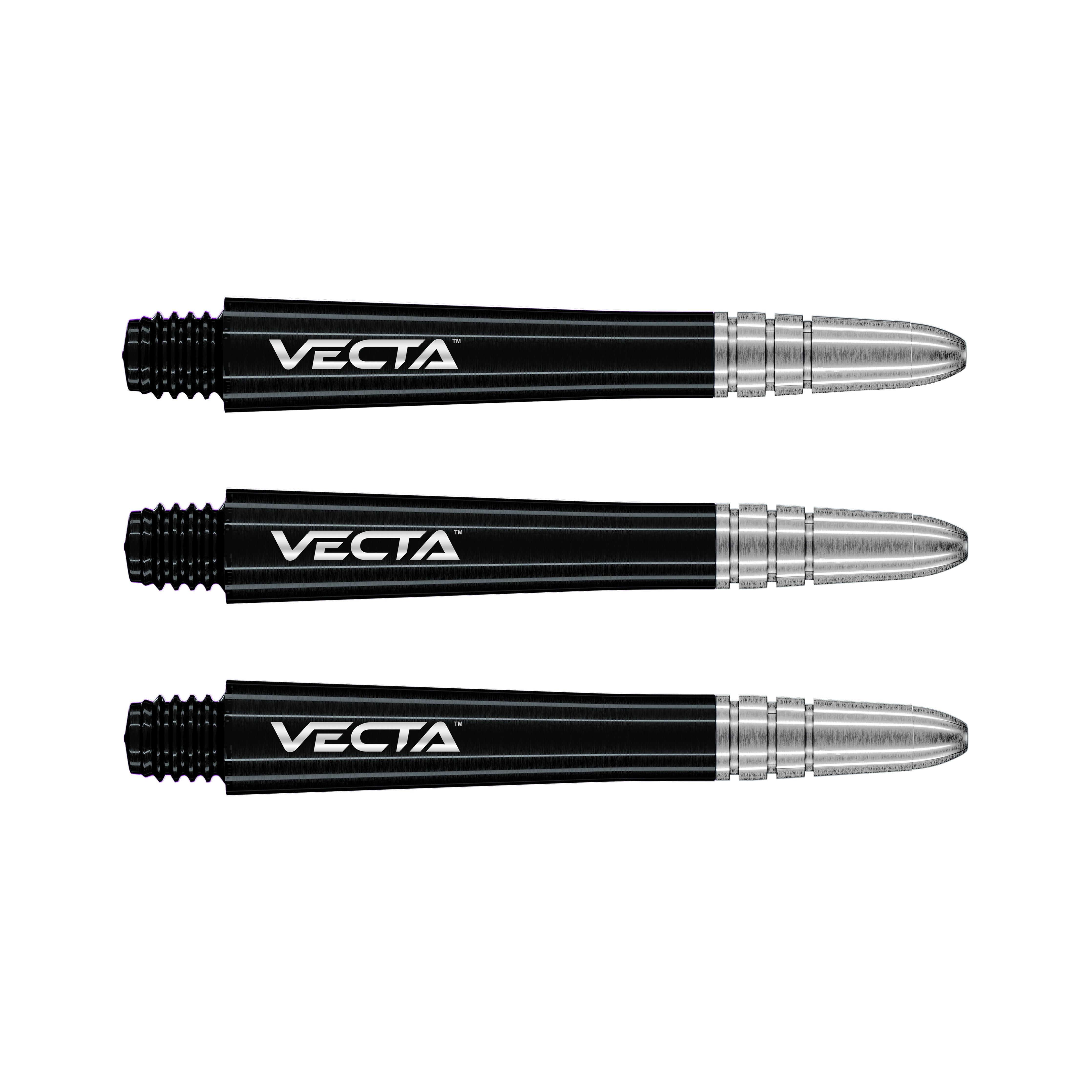 Winmau Vecta Dart Shafts - Black & Silver