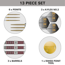 Target Stephen 'The Bullet' Bunting - 95k - 95% Tungsten Steel Tip Darts - SP - 18g 22g 23g