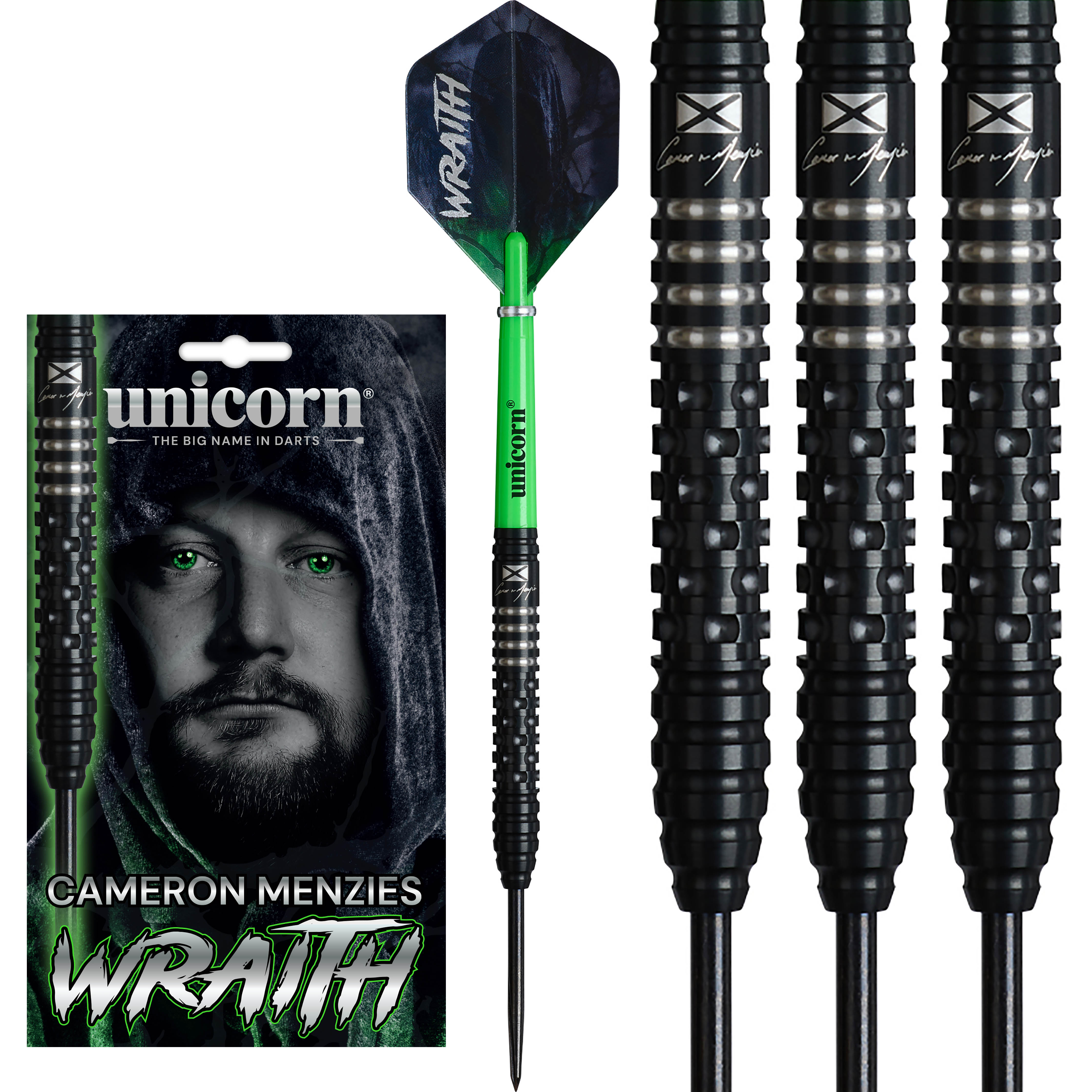 Unicorn Wraith Cameron Menzies - 90% Tungsten Darts - 21g 23g 25g