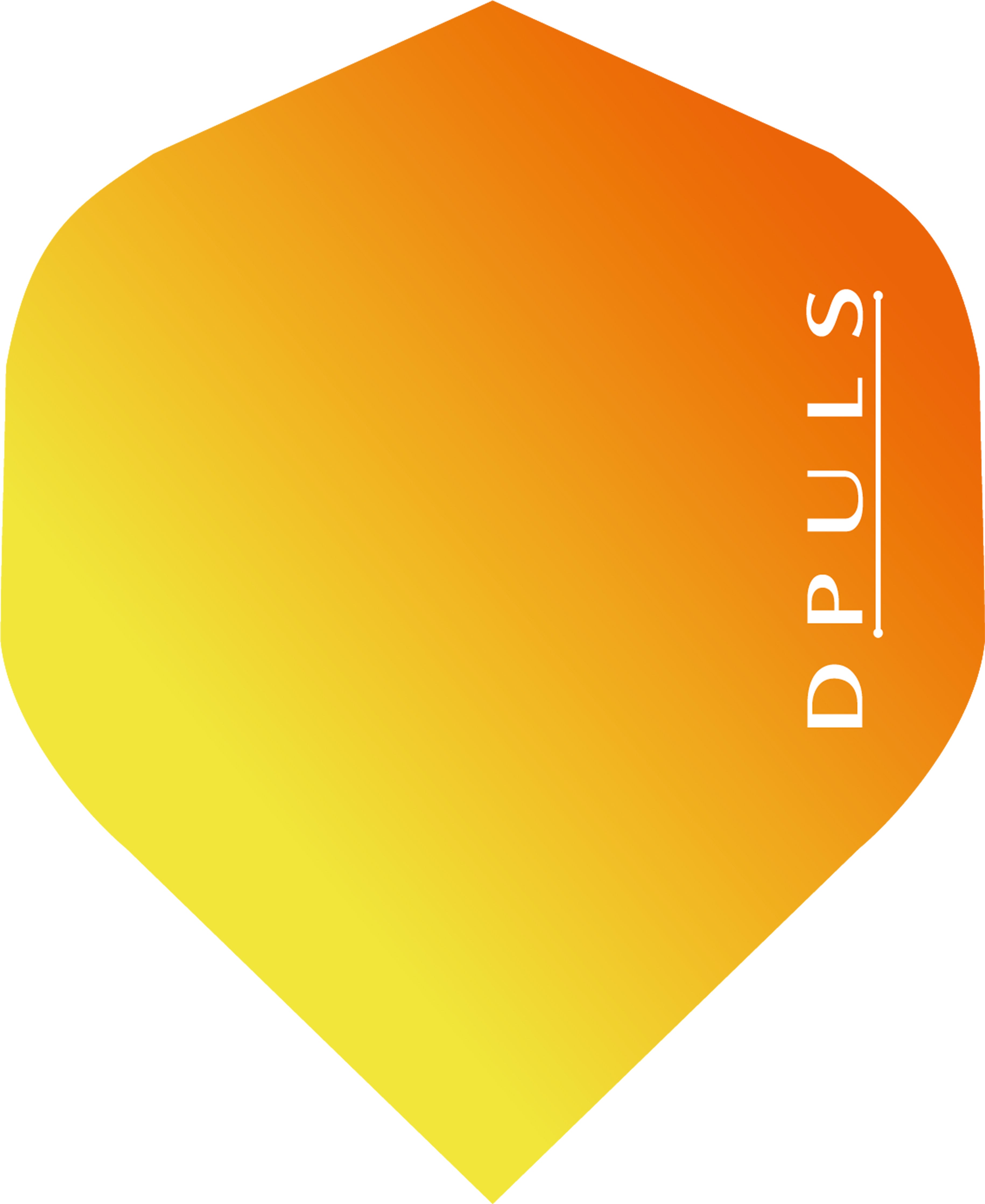 Bull's Dpuls - Standard Shape - Dart Flights - Yellow & Orange