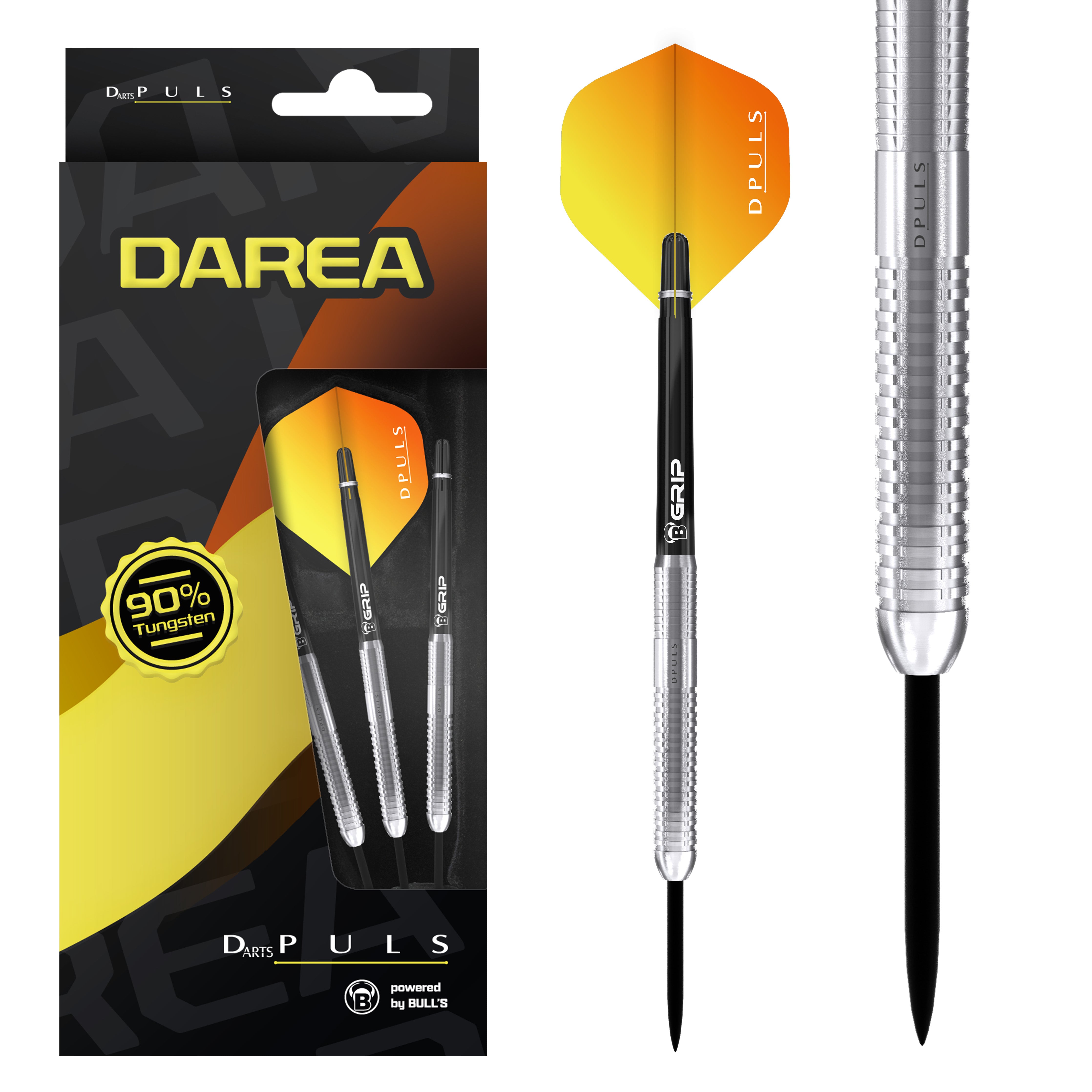 BULL'S DPuls Darea - 90% Tungsten - Steel Tip Darts - 22g
