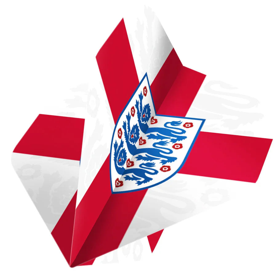 ENGLAND FOOTBALL DART FLIGHTS - OFFICIAL LICENSED - 100 MICRON - NO2 - STANDARD - F1 - ST GEORGE CROSS