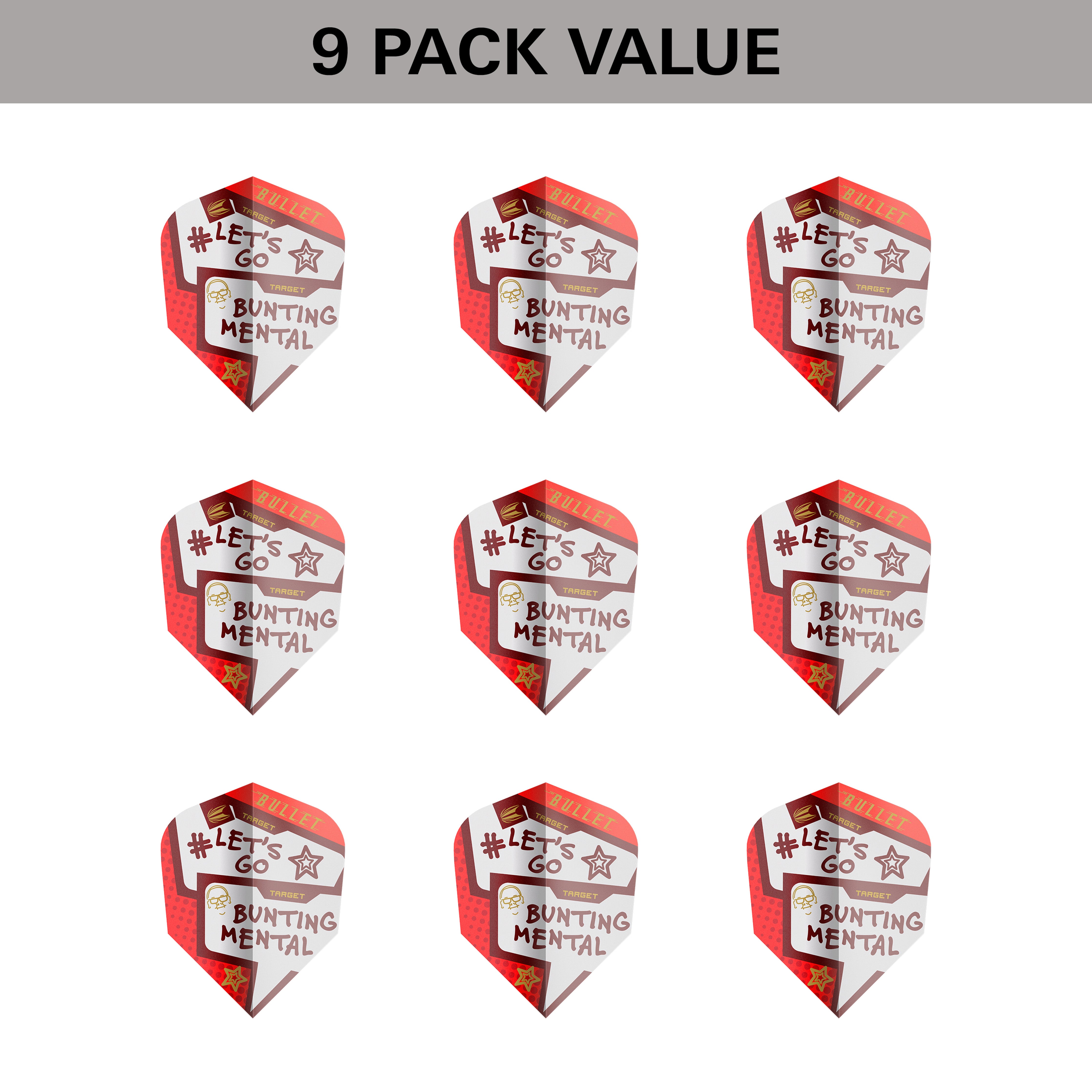 Target Stephen 'The Bullet' Bunting Pro Ultra Flights Bagged 2024 - No2 No6 Ten-X