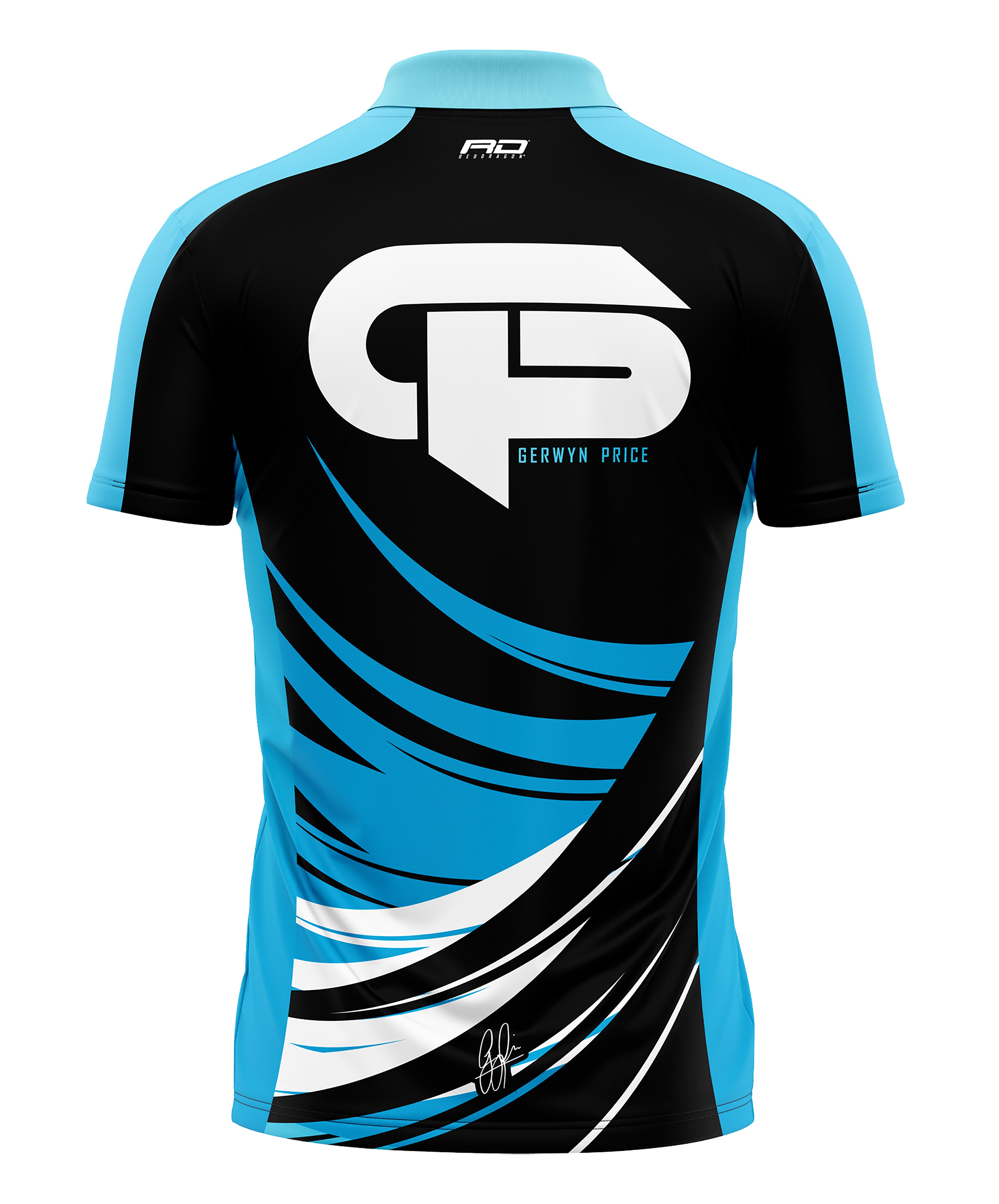 Red Dragon Gerwyn Price Player Limited Edition Tour Polo Dart Shirt - Small-3XL