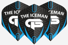 Red Dragon Gerwyn Price - Iceman - Hardcore - Black, White & Grey - Logo - Dart Flights