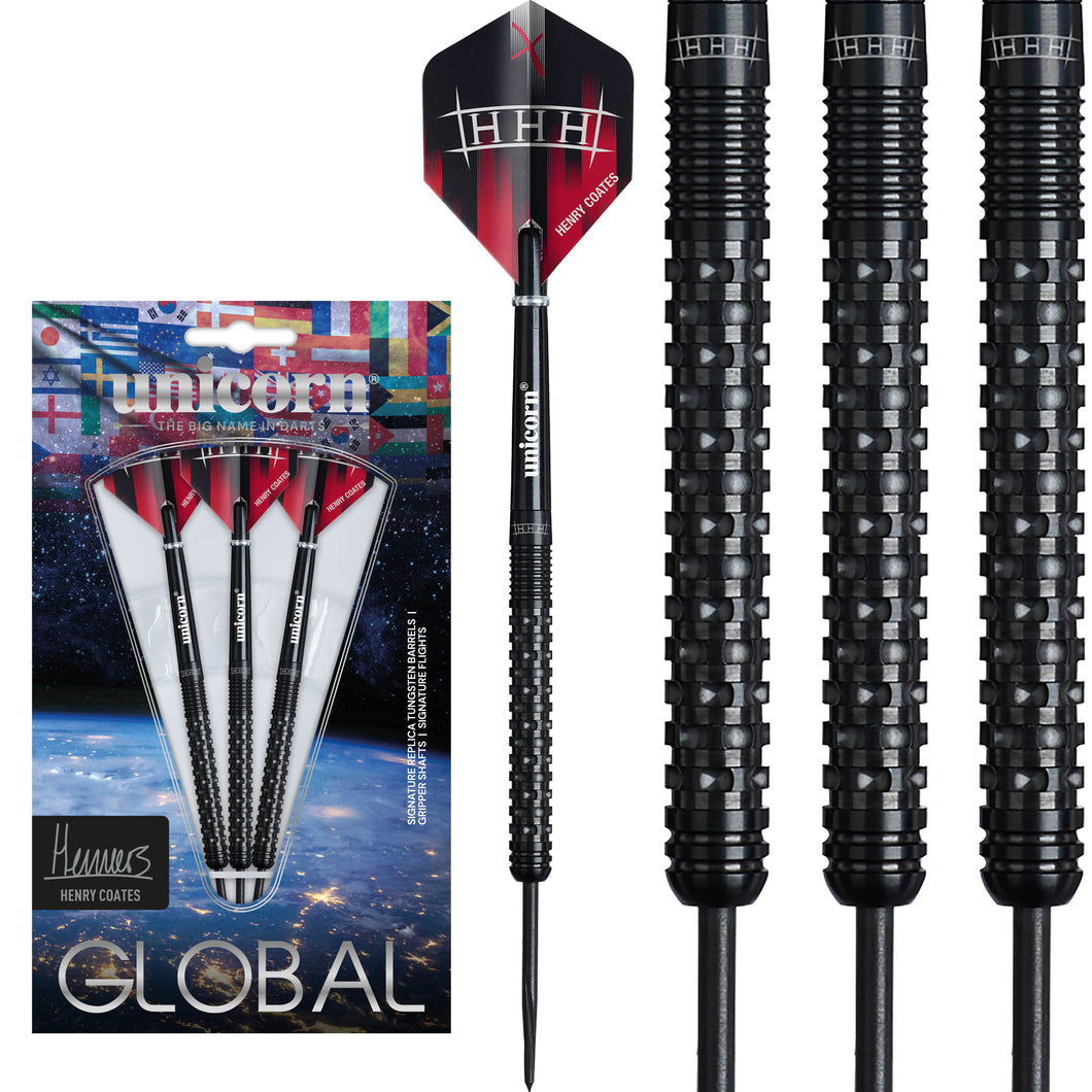 Unicorn Henry 'Treble H' Coates Phase 2 Global - 90% Tungsten Darts - 22g