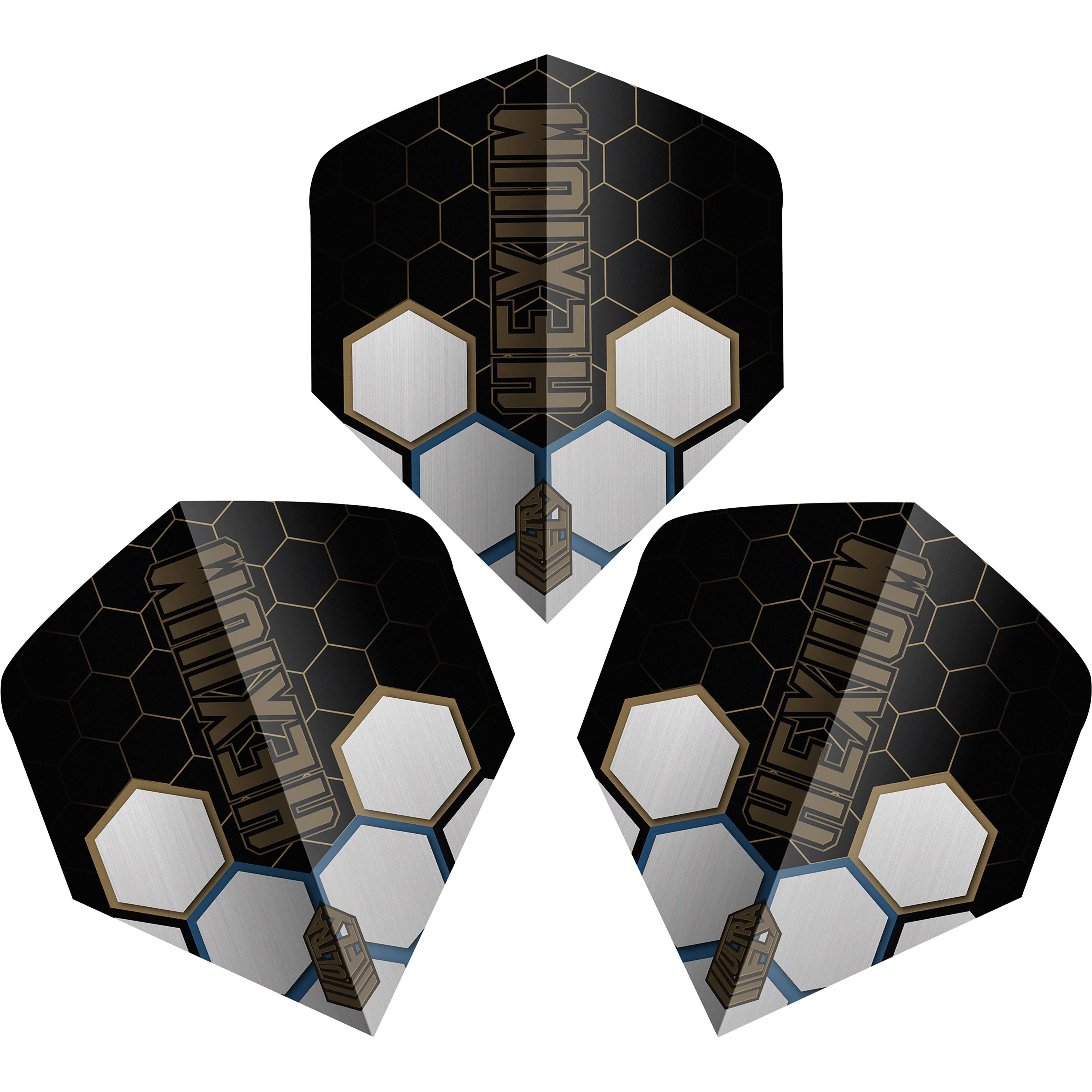 Unicorn Ultrafly.100 - Hexium Dart Flights - Big Wing & Plus Shape