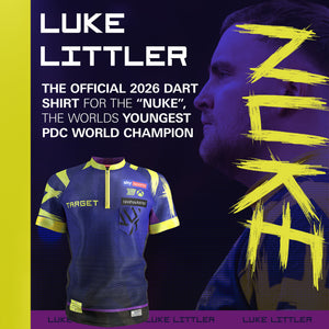 Target Luke 'The Nuke' Littler Playing Dart Shirt - 2026 - 8yrs - 4XL