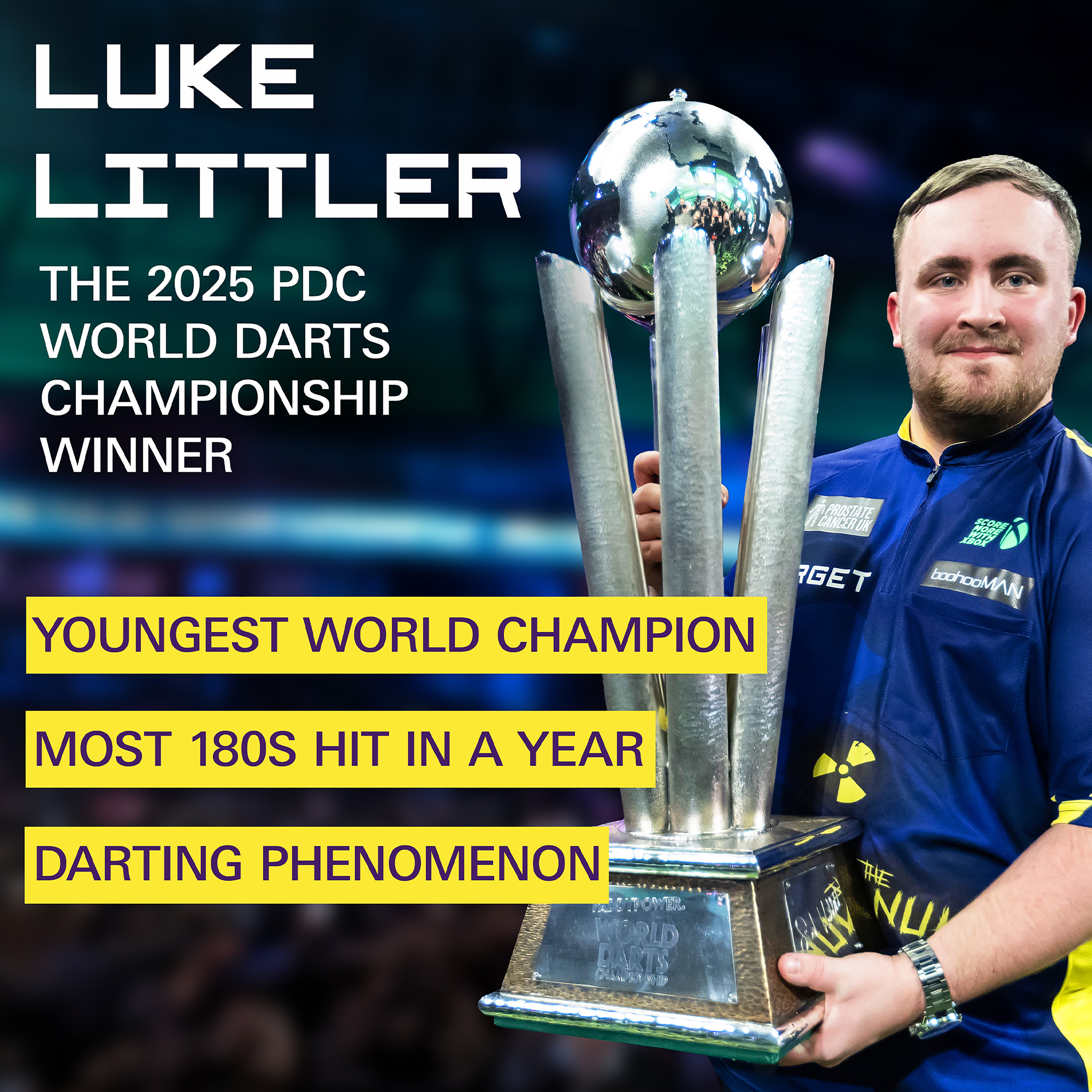 Target Luke 'The Nuke' Littler World Champion K-Flex - No2 Shape - 2025 Edition